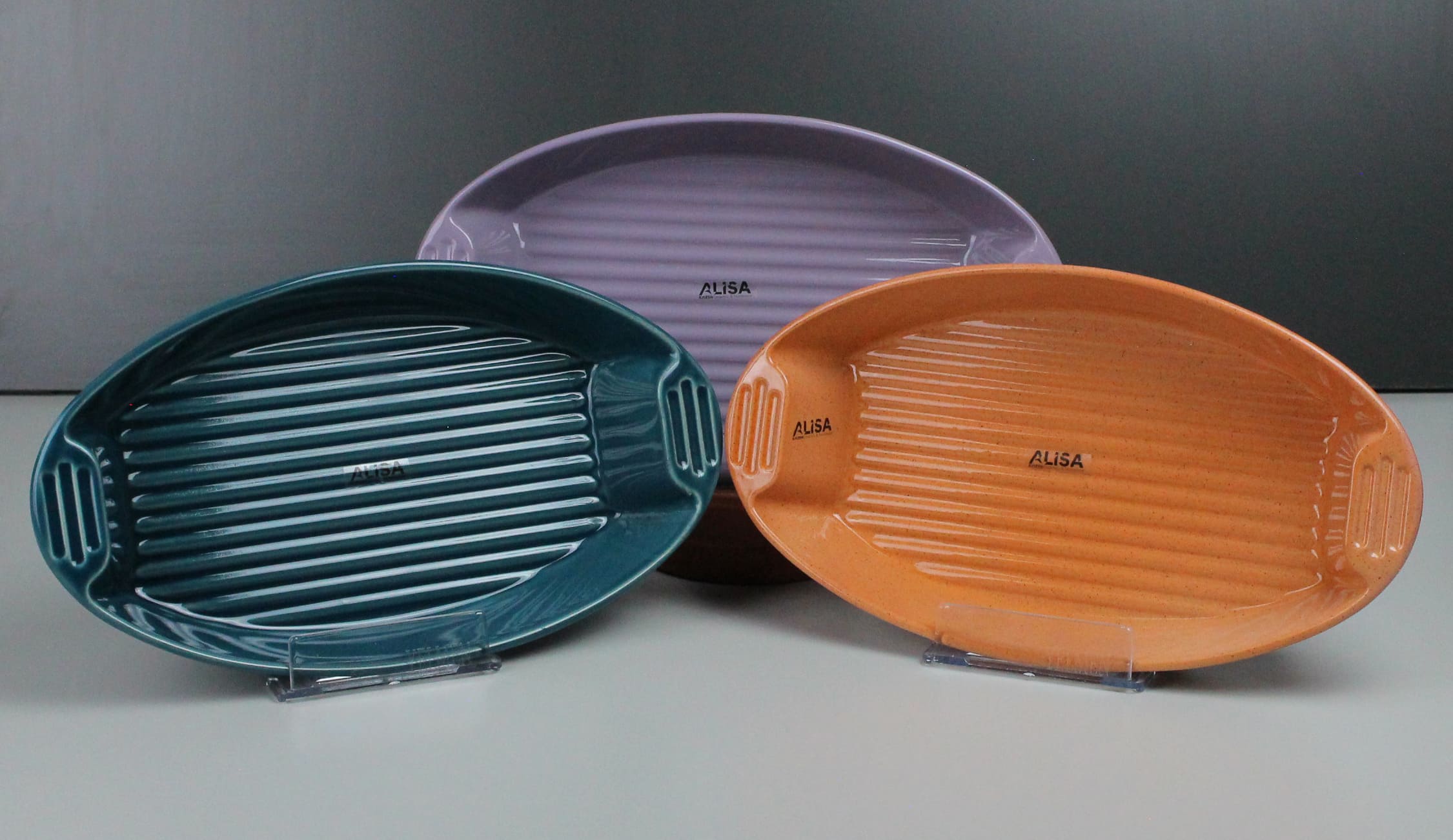 Line Oval Baking Tray 30cm